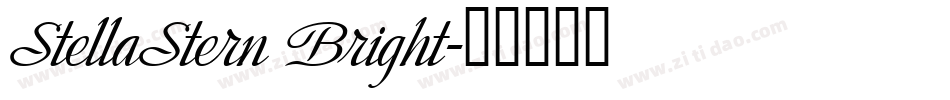 StellaStern Bright字体转换